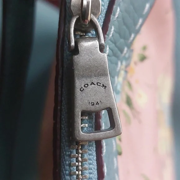 1941 Coach Bandit 39 retired steel blue & Oxblood sued with Prarie roses insert - Picture 15 of 17